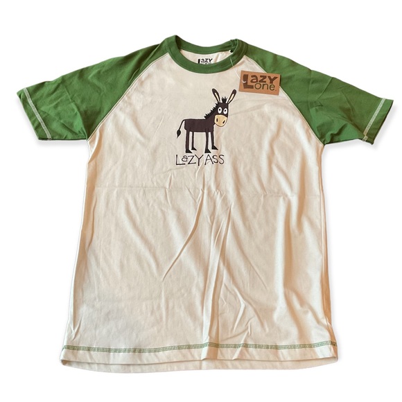 NWT Womens Lazy One T-Shirt Lazy Ass Donkey XS - Picture 2 of 5